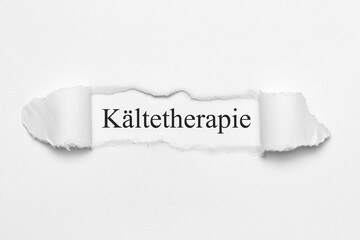Kältetherapie	
