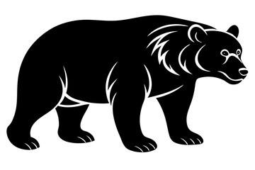 silhouette of a bear