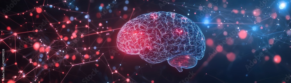 Poster exploring brainwave-controlled digital interfaces a futuristic innovation in technology environments