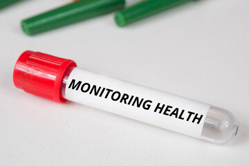 Obraz premium Monitoring Health name of blood test