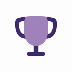 Trophy award winner icon vector sign