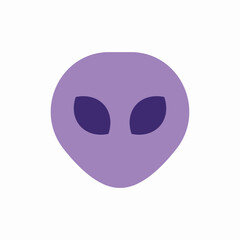 Alien space creature icon vector sign