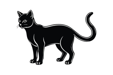 a simple but elegant cat silhouette     