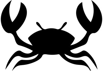 crab on white background