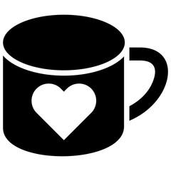 Heart Mug Icon