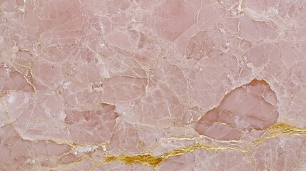 Fototapeta premium Elegant pink marble surface with golden veins