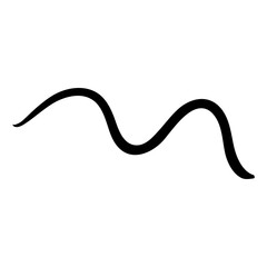 Hand draw elements icon vector. Hand drawn ribbon illustration sign. Scribble symbol or logo.