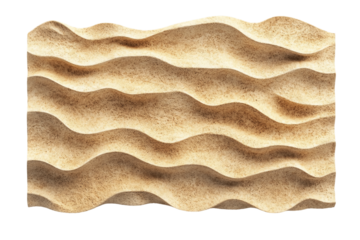 Wavy Beige Sand Dune Texture Background, PNG
