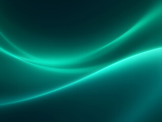 Fototapeta premium Modern visual art with flowing green lines