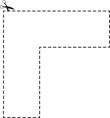 Cutting scissors geometric