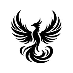Obraz premium Phoenix silhouette , Phoenix vector