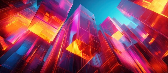 Abstract Geometric Cityscape