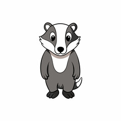 animal, cartoon, vector, dog, illustration, isolated, panda, bear, mammal, cute, white, drawing, cow, fun, funny, pet, black, character, wild, nature, smile, zoo, baby, puppy, art