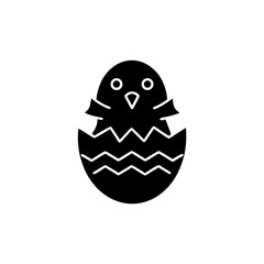 creative details Chick Hatching Icon Vector Illustration