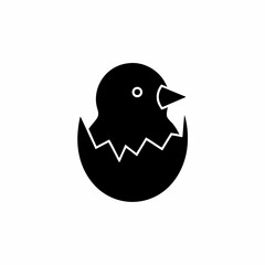 creative details Chick Hatching Icon Vector Illustration