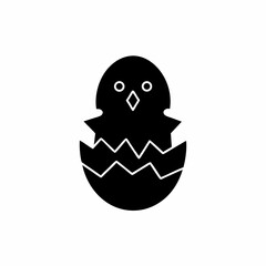 creative details Chick Hatching Icon Vector Illustration