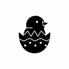 creative details Chick Hatching Icon Vector Illustration