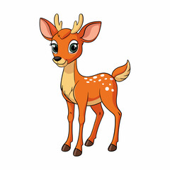 deer, animal, cartoon, vector, reindeer, illustration, isolated, mammal, cute, brown, wild, elk, donkey, animals, white, silhouette, antler, christmas, nature, stag, wildlife, forest, hunting, head, a