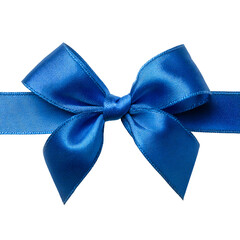  blue bow transparent png, blue gift bow, blue bow ribbon, blue bow present, Realistic holiday decoration , illustration
