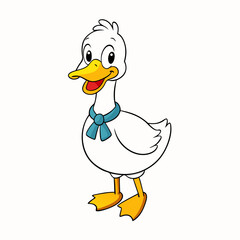 bird, cartoon, duck, animal, chicken, vector, illustration, baby, goose, funny, nature, duckling, isolated, fun, farm, yellow, easter, beak, white, hen, character, icon, cute, happy, egg