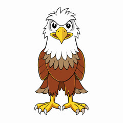 eagle cartoon waving