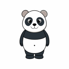 panda, animal, bear, cartoon, illustration, vector, cute, zoo, character, black, baby, isolated, white, wild, fun, animals, bamboo, wildlife, mammal, nature, china, teddy, toy, funny, art