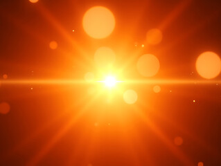 Obraz premium Dreamlike effect of golden light spot