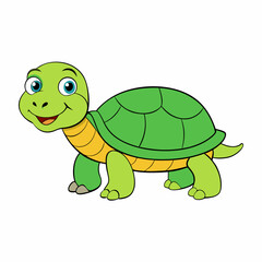 turtle, cartoon, animal, tortoise, reptile, vector, illustration, green, cute, shell, fun, isolated, wildlife, nature, character, drawing, smile, art, happy, funny, sea, cheerful, zoo, animals, slow