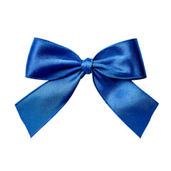  blue bow transparent png, blue gift bow, blue bow ribbon, blue bow present, Realistic holiday decoration , illustration