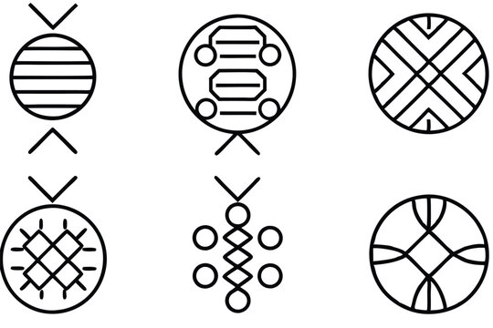 dna microarray line art used in lab settings