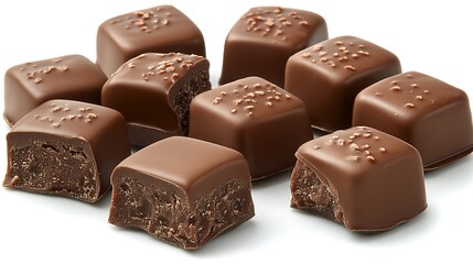 Chocolate Squares Isolated