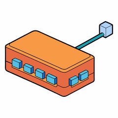 Obraz premium computer network cable