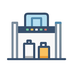 Baggage Scanner Representing Airport Security and Luggage Screening