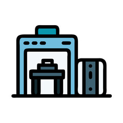 Baggage Scanner Representing Airport Security and Luggage Screening