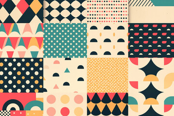 Obraz premium Vintage generative AI artwork featuring a bold retro swirl pattern in warm earthy tones for creative designs