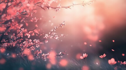Spring background blur illustration