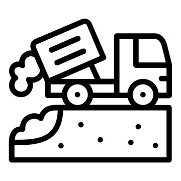 landfill icon line