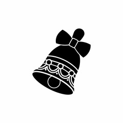 creative details Easter Bell Icon Vector Illustration