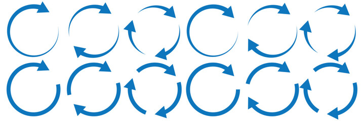 rotate arrow icon, refresh and reload icon vector illustration