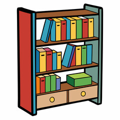 bookshelf with books