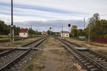 Obraz premium railway in the countryside