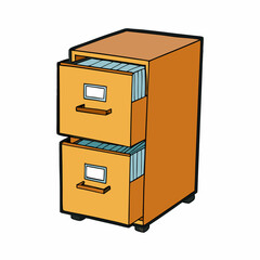 wooden cabinet with drawers