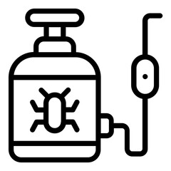 Obraz premium pesticide icon line