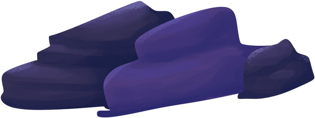 Purple Rock Illustration © Alif