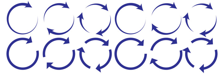 rotate arrow icon, refresh and reload icon vector illustration
