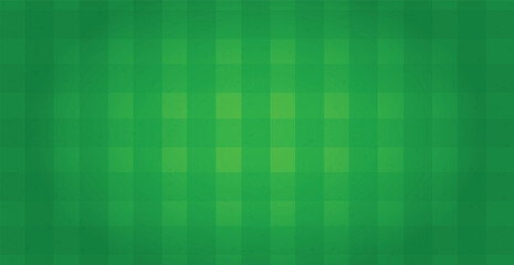 Realistic green football field with checkered markings - Vector