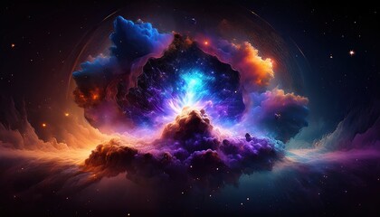 Stunning Cosmic Explosion in Vibrant Colors