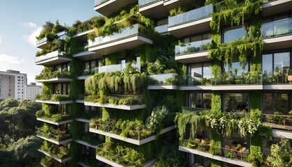Green Living Building Facade