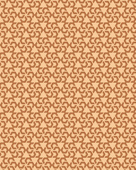 minimalist geometric pattern brown and cream color