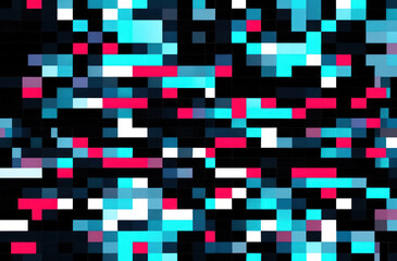 Fototapeta premium abstract background a digital aesthetic characterized by pixel noise and glitch effects.